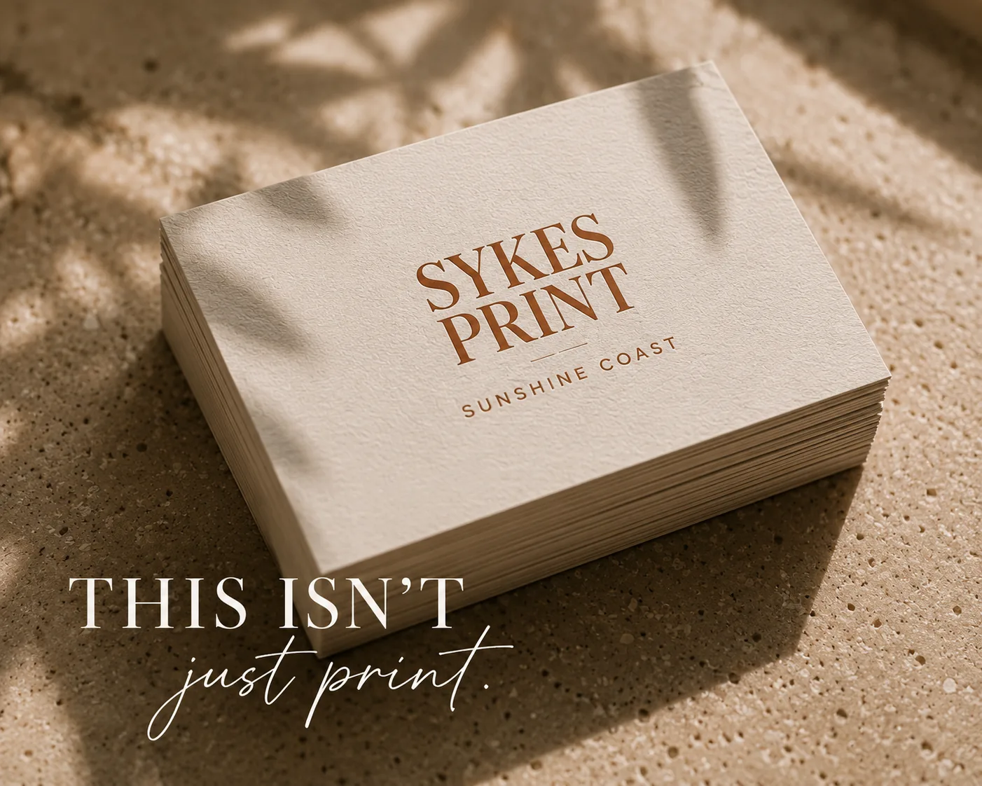 Business cards printed by SykesPrint