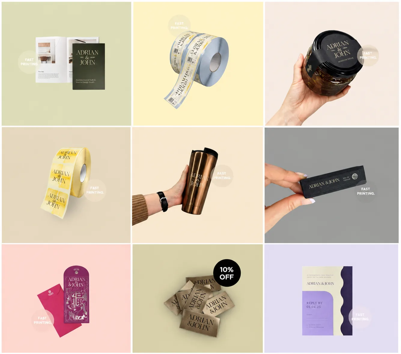 Custom branding tailored for creative businesses by SykesPrint