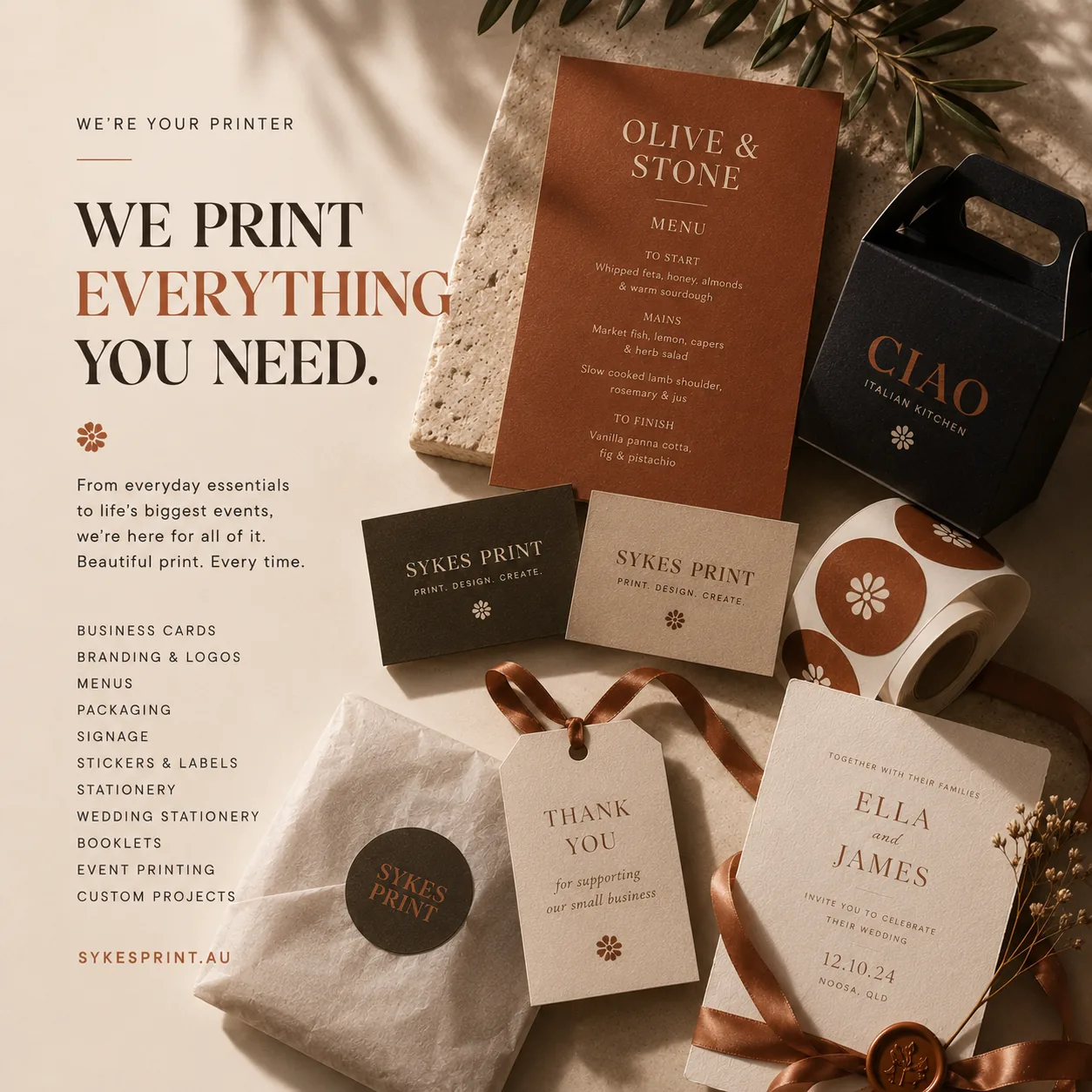 Business printing Sunshine Coast by SYKESPRINT